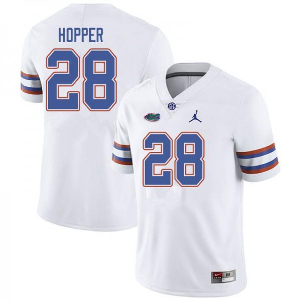 Jordan Brand Men #28 Ty'Ron Hopper Florida Gators College Football Jersey White